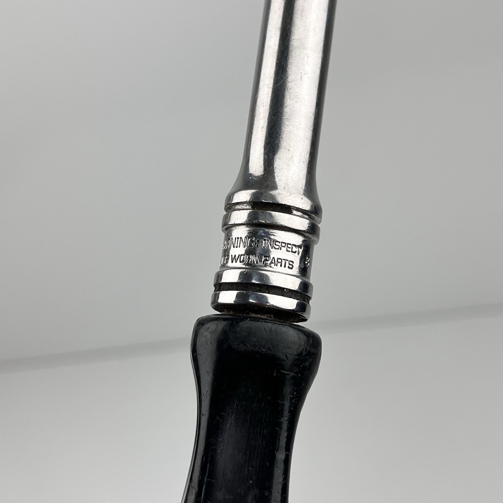 Snap On Tools 3/8″ Drive Swivel Head Roto Ratchet F747A Black Hard Handle