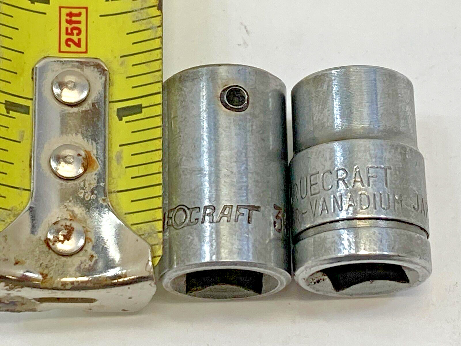 (2) True Craft sockets ~ 3/8″ drive ~ 10mm + 7/16″