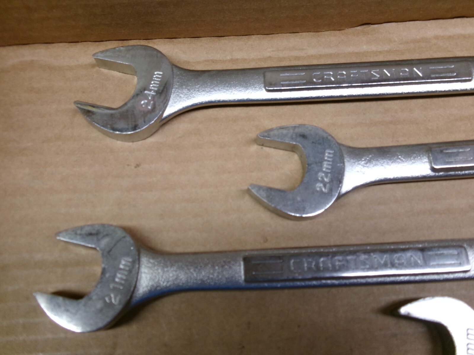Craftsman USA 11-Piece Metric Double Open End Wrench Set 6-26 MM NOS