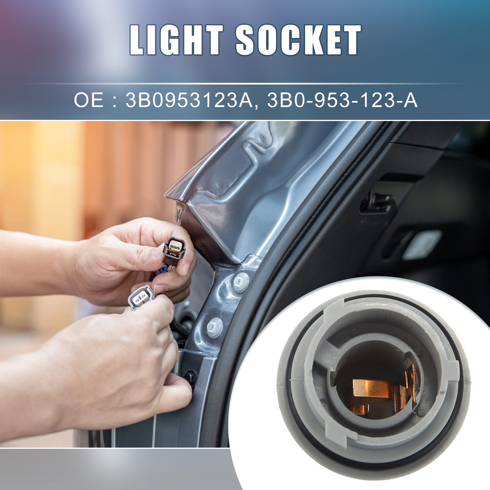 Turn Signal Light Bulb Socket Holder 3B0953123A for VW Passat Sedan/SW 1998-2001