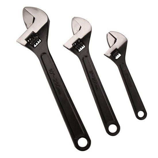 Titan Tool 3 Piece Forged Adjustable Wrench Set