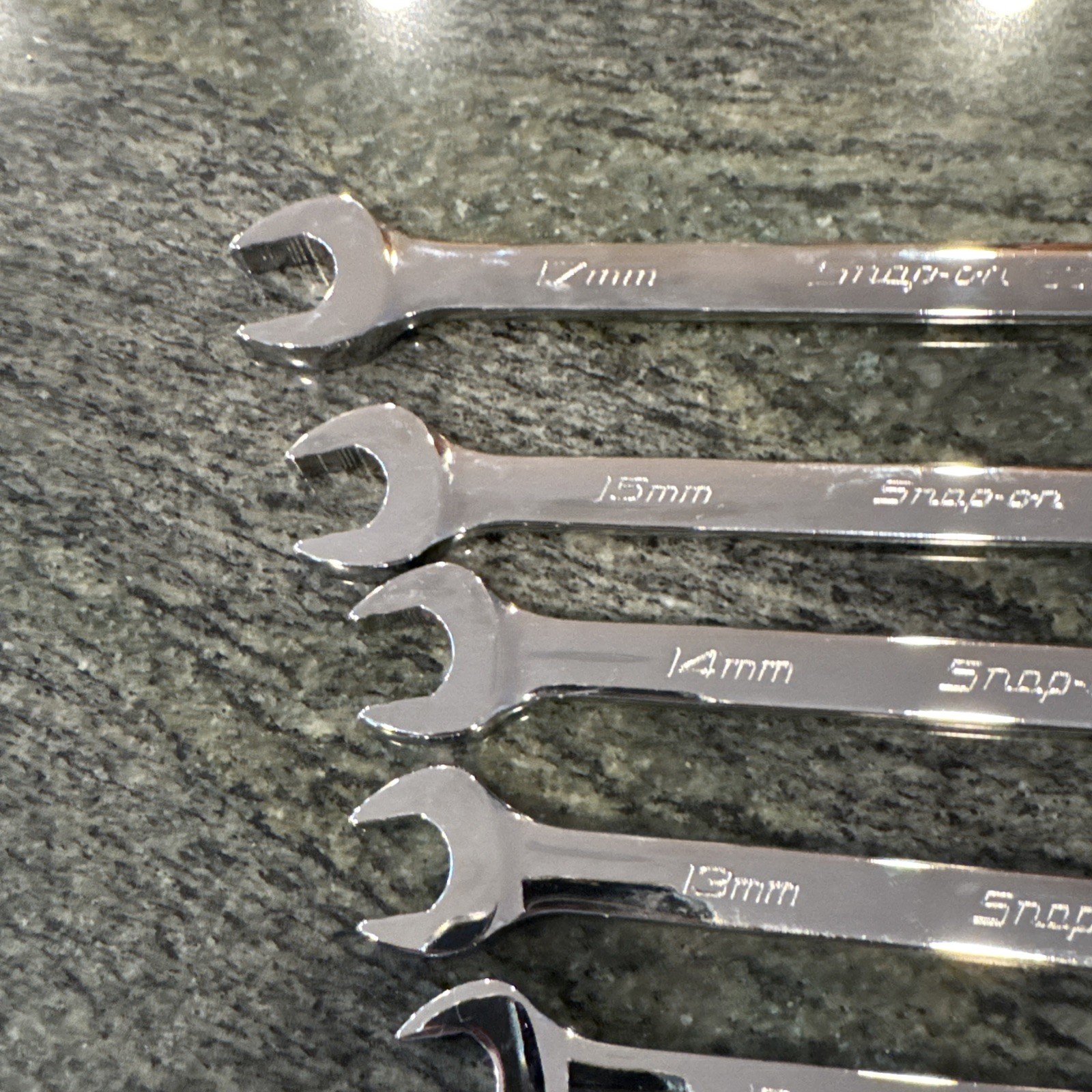 Snap-On soexm707 7 Pc flank drive plus metric wrench set 10-15,17mm new