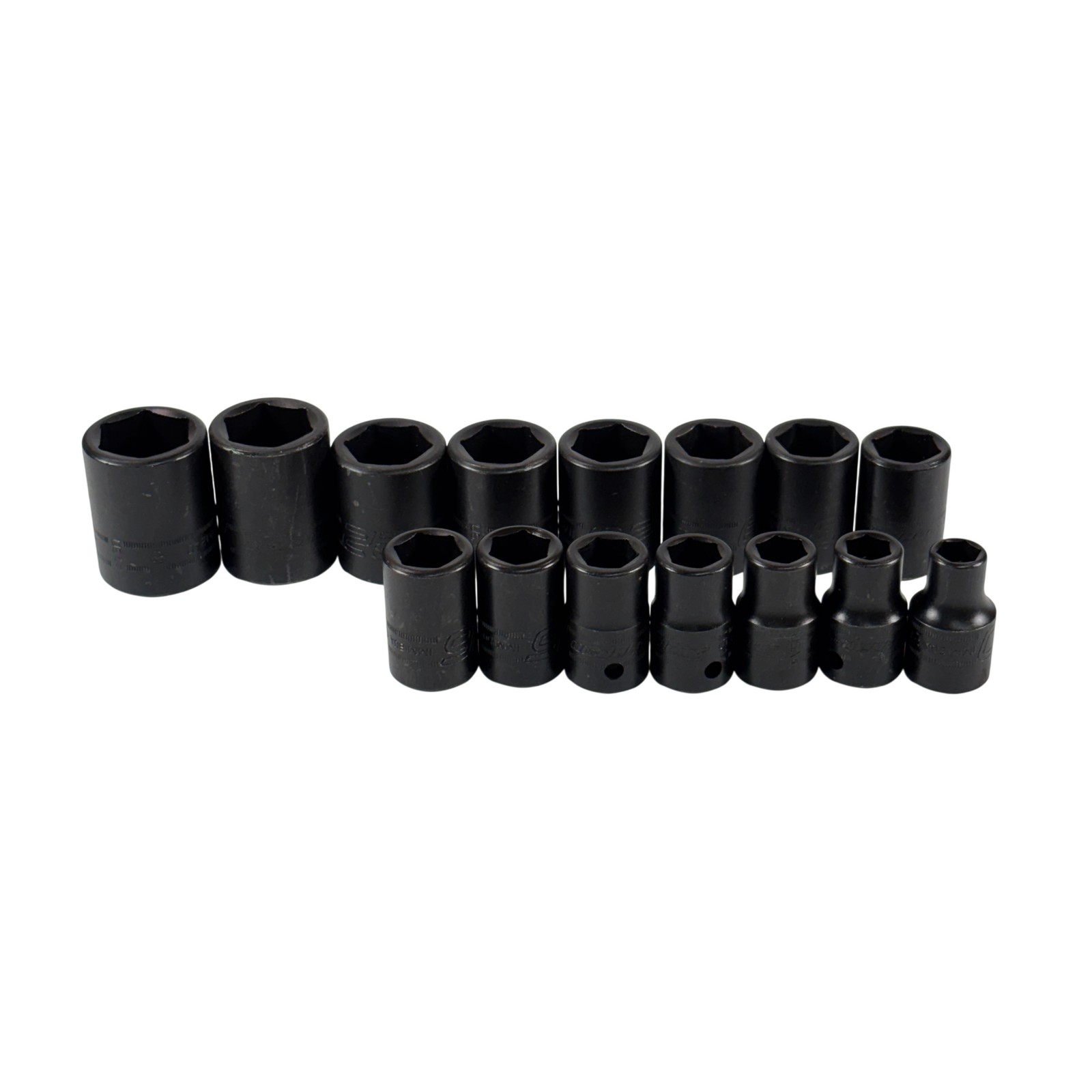 Snap-on Tools 315IMMYA 15pc 1/2″ 6pt Metric Flank Drive Shallow Socket Set