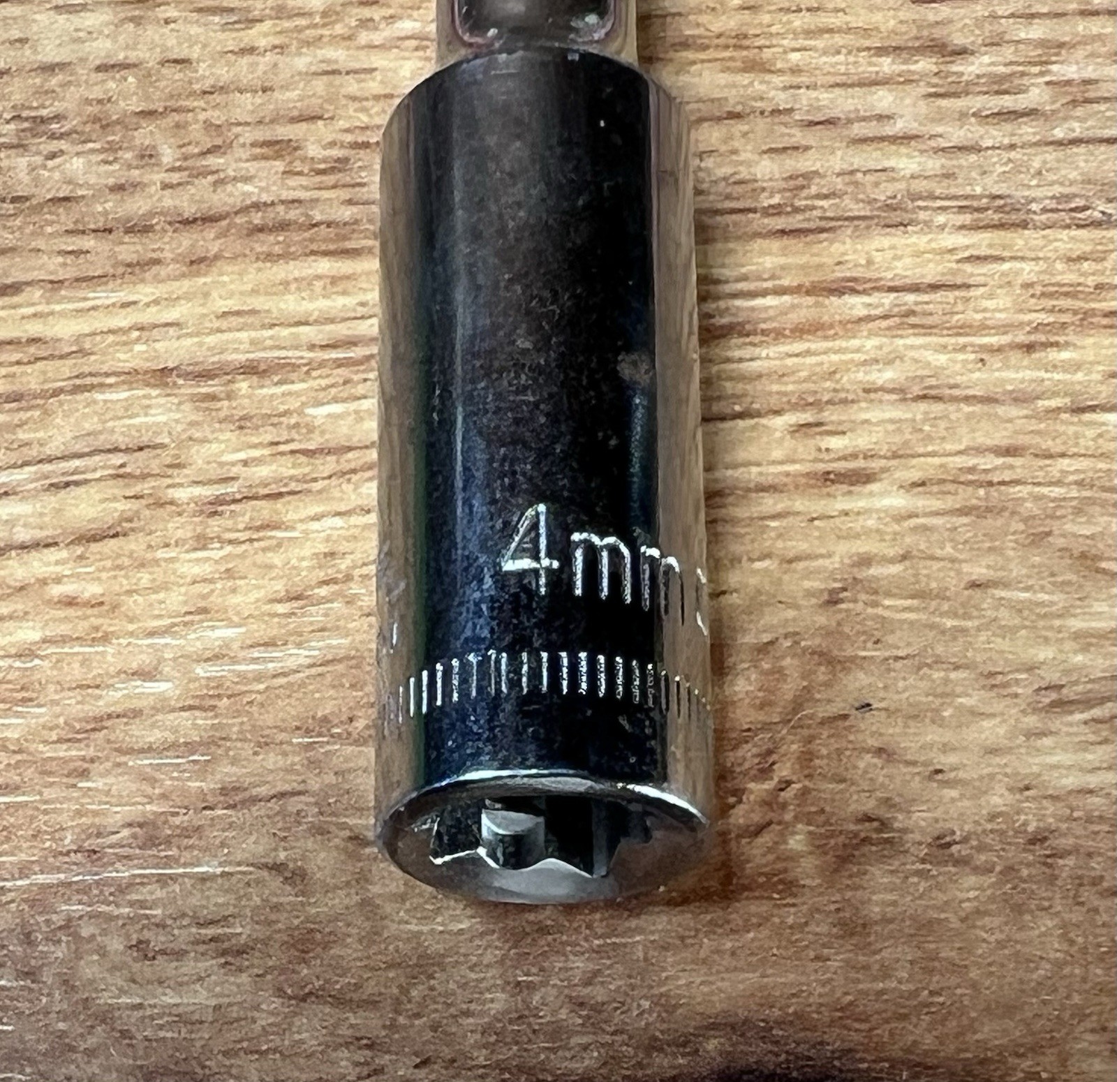 CRAFTSMAN S-AE 44401 DEEP SOCKET 4mm 1/4” Drive, 6 PT Ultrasonic Cleaned