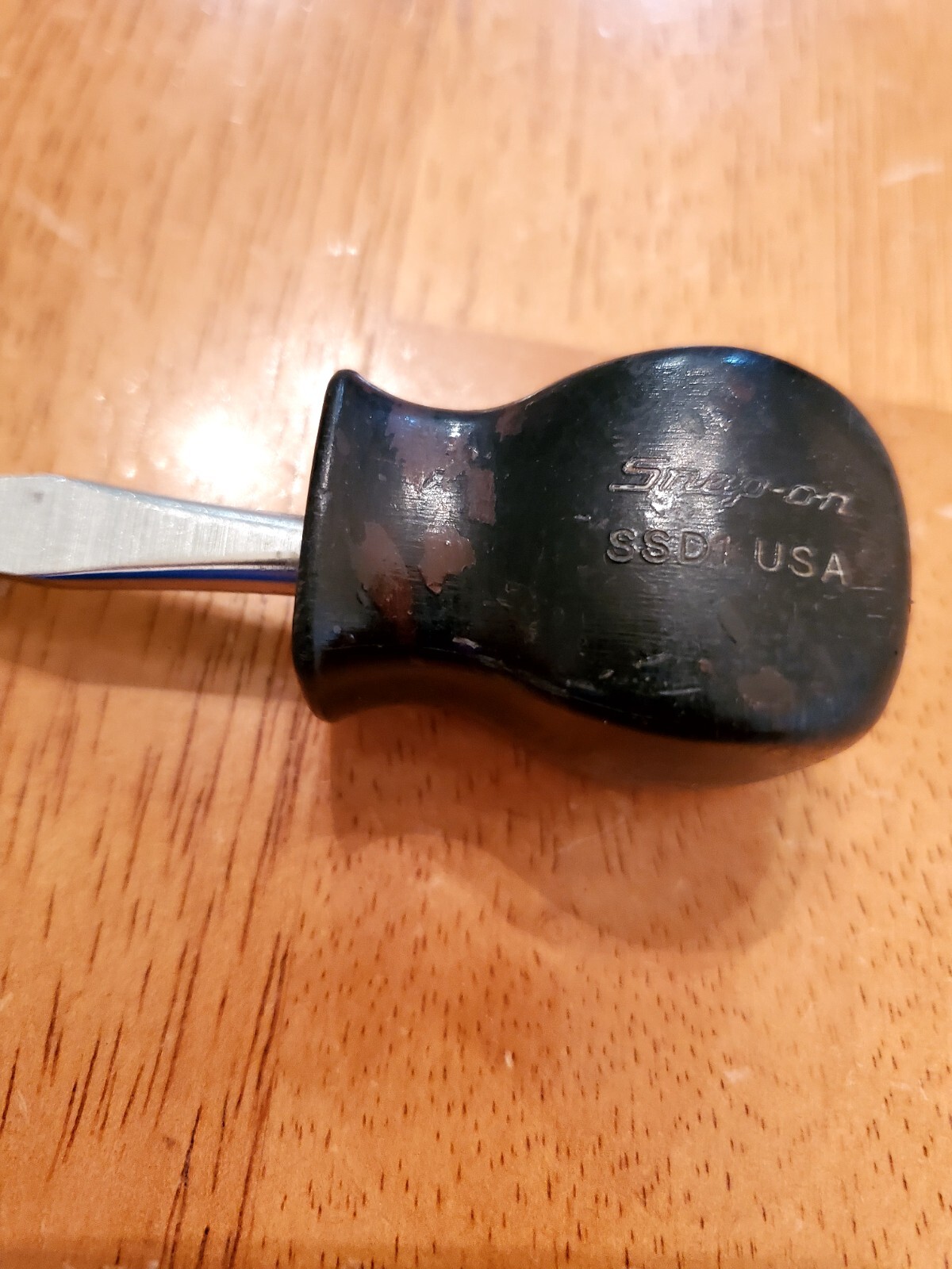 Snap On #2 Phillips Flat Head Stubby Black Handle Screw Drivers Lot Of 2