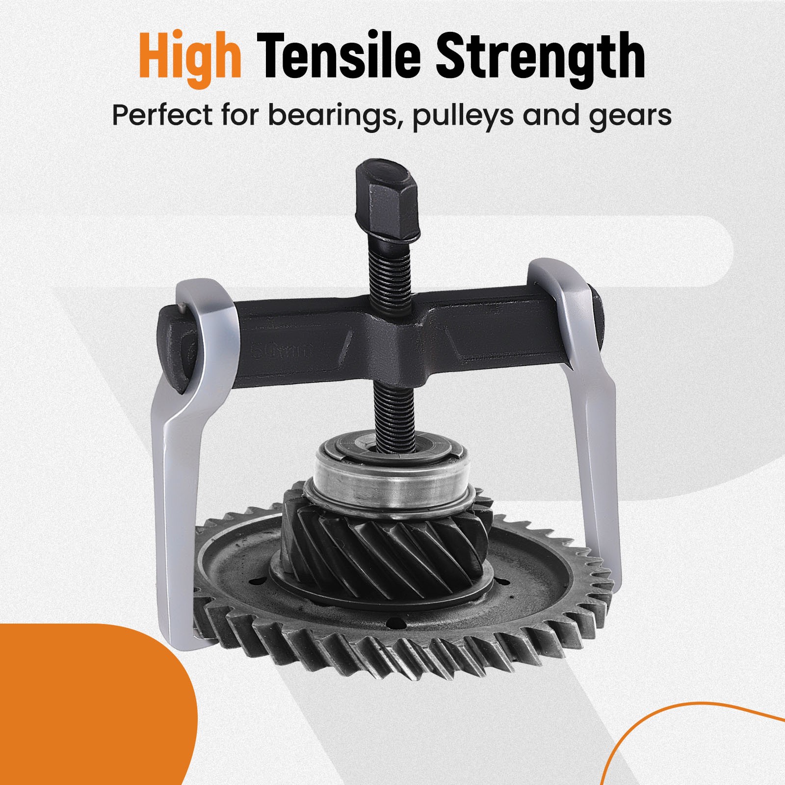 14″ 2-Jaw Puller w/ Anti-Slip Flange Ideal for Small/Medium Bearings & Component