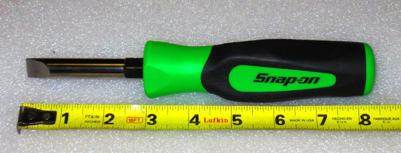 *NEW* Snap-on SGD155 Large Marine Aircraft FLAT SLOTTED Plug Screwdriver GREEN