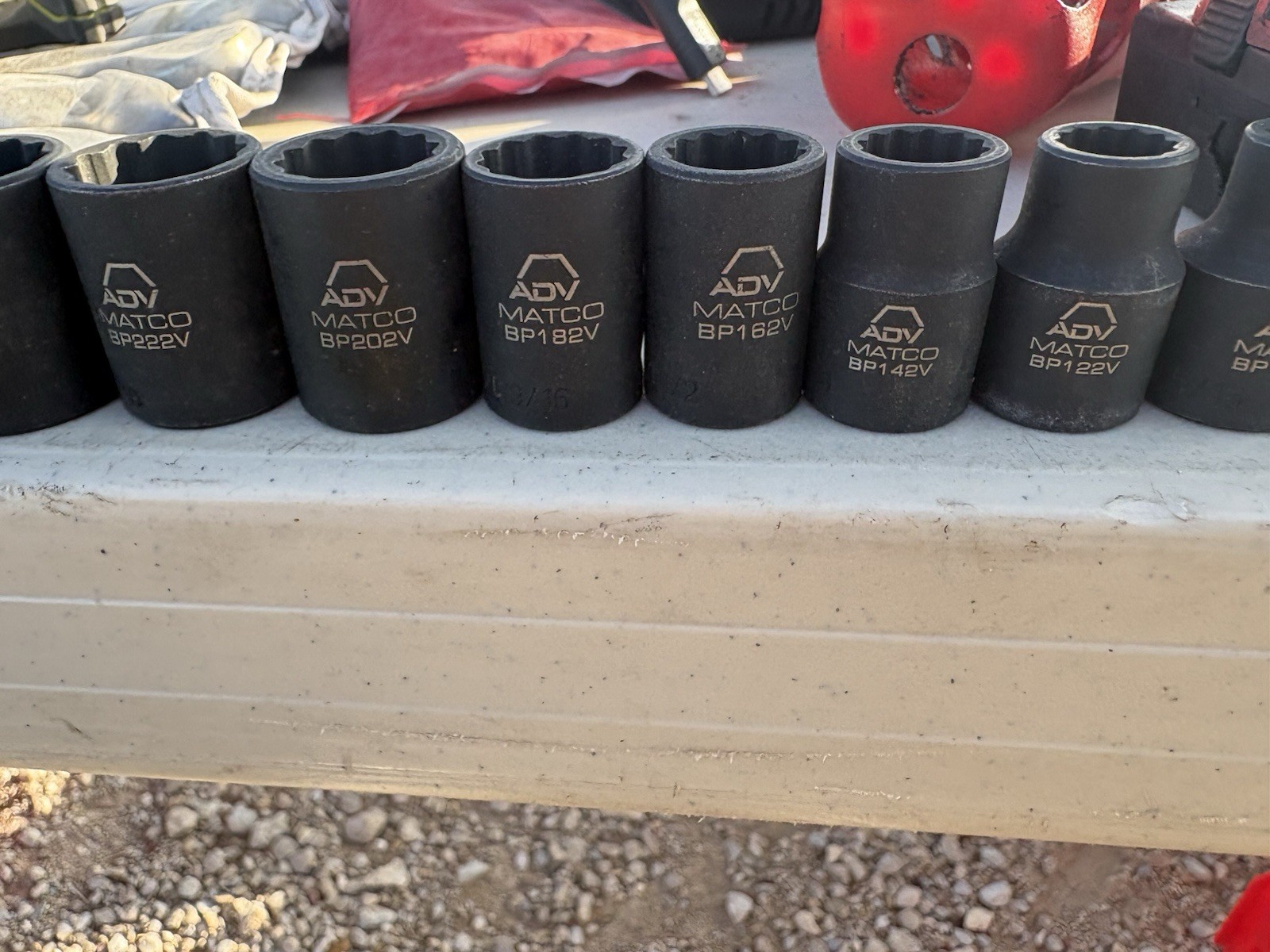 Matco ADV 12 Pc Socket, SAE. Used Clean.! 5/16-1”. FREE DELIVERY.!! (14)