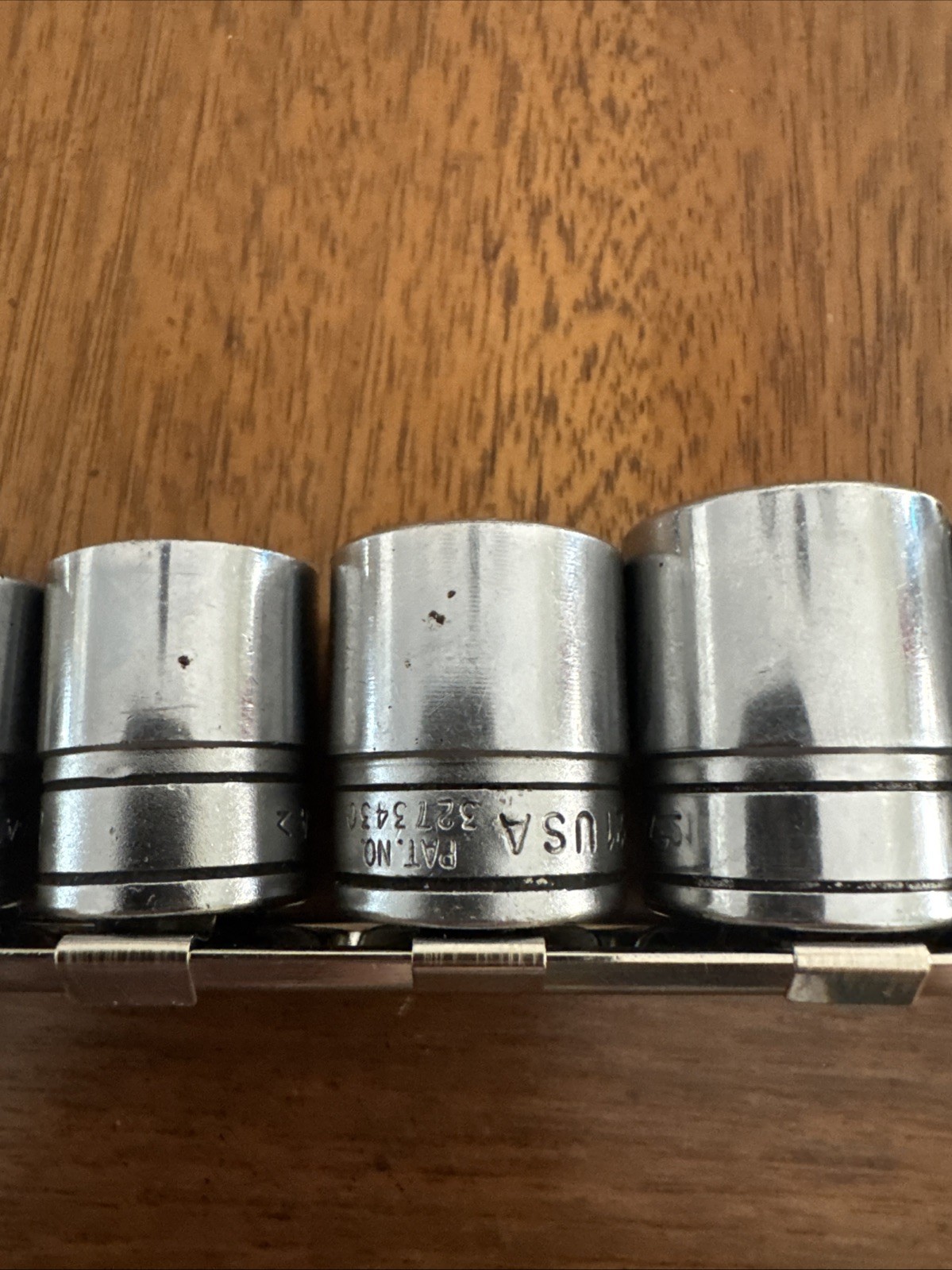 Snap On 3/8″ Drive 10Pc SAE Shallow 6 Pt Chrome Socket 5/16 To 7/8 Read