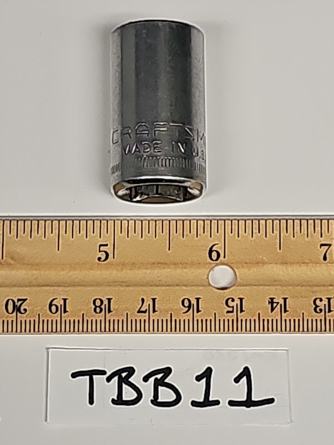 Craftsman 44236 15MM 12 Point 1/2″ Drive Shallow Well Socket -G- USA 🇺🇸