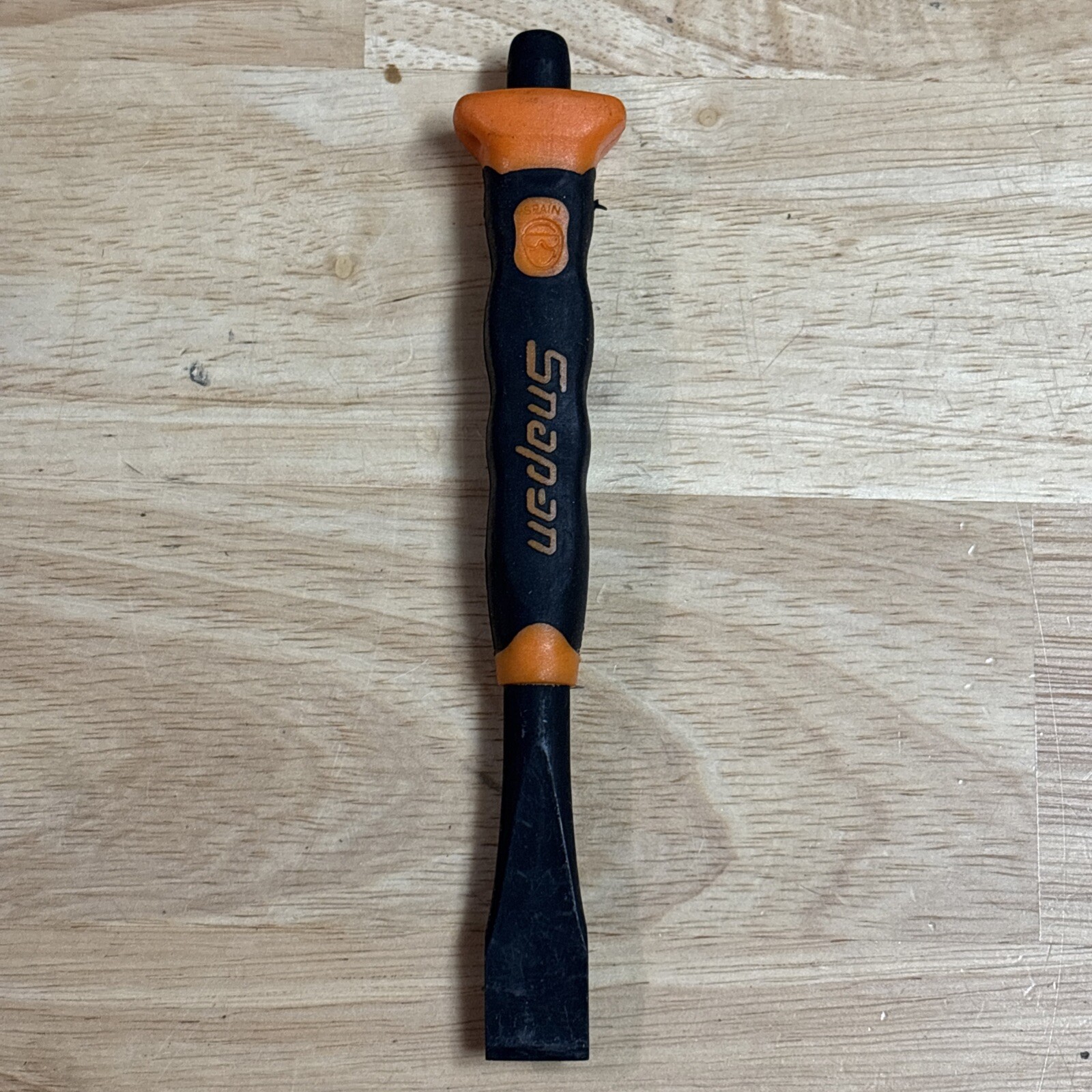 Snap On Tools 5/8″ Flat Edge Chisel Orange Soft Grip PCSG820O Spain NEW