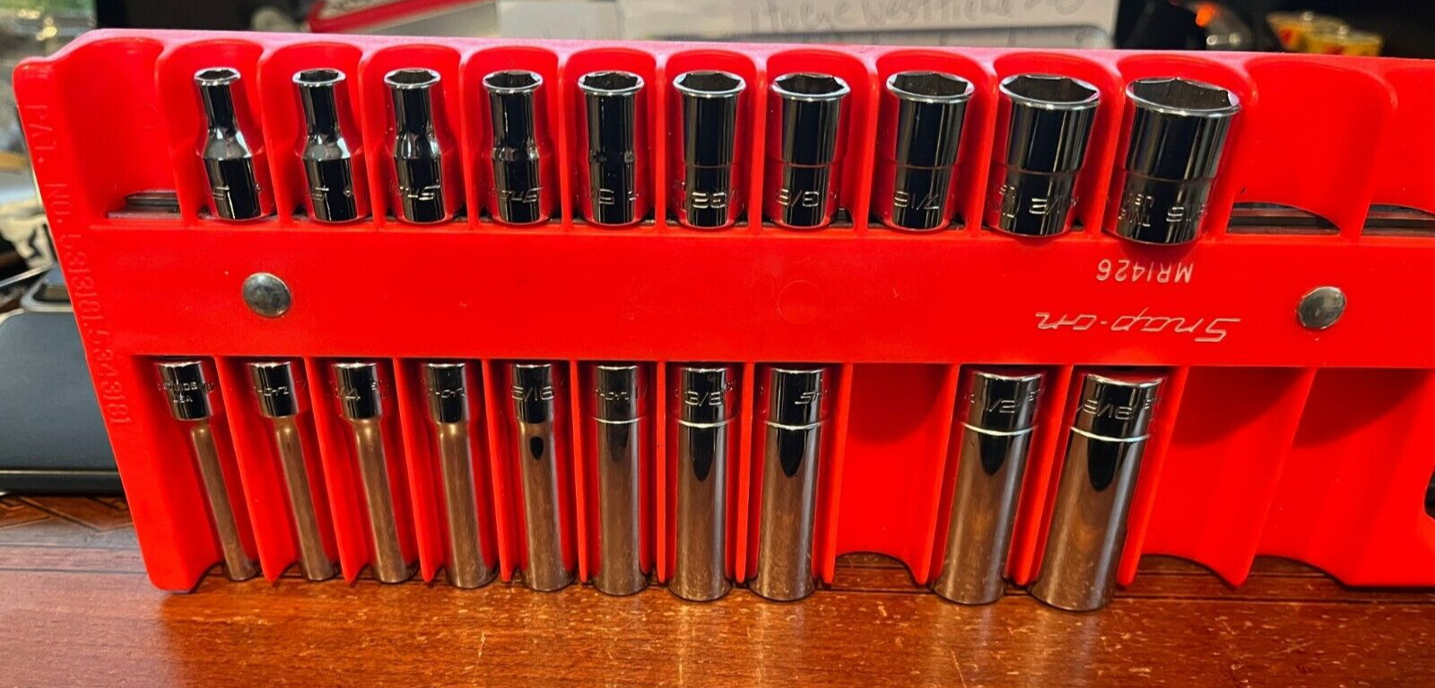 Snap-on 110STMDY & 110TMDY 1/4″ 12 Point Deep 6 Pt Shallow SAE Sockets and Mag