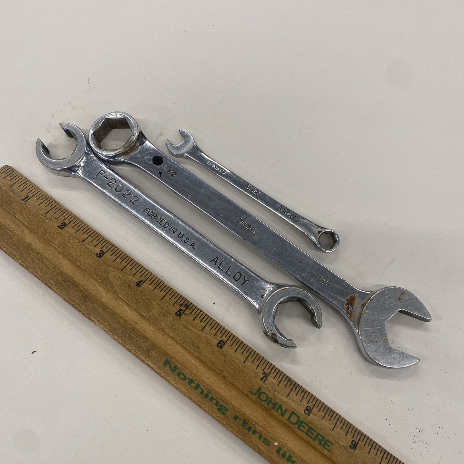 VINTAGE S-K, SK, GearWrench Mac etc. Wrenches/Ratchet Lot of 12, USED READ M0402