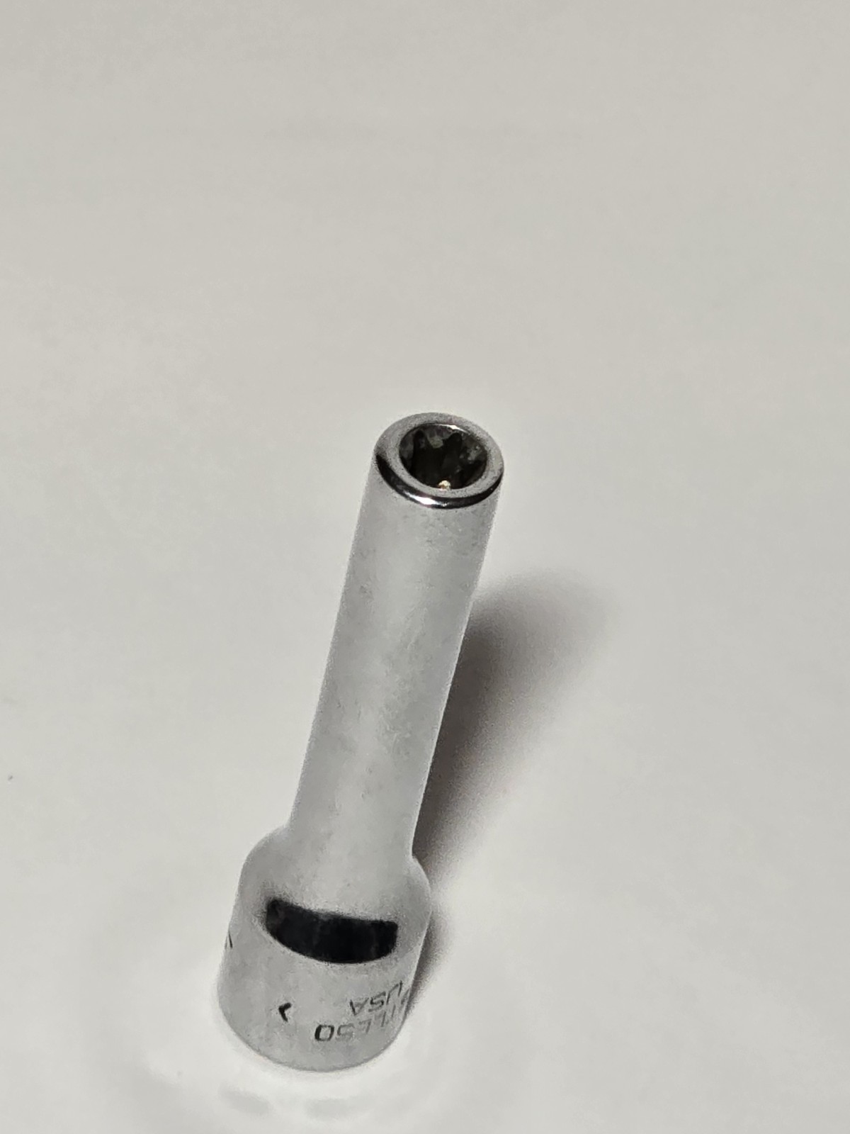 Snap-on Tools Inverted E Torx Chrome Socket STLE50 1/4″ Drive Deep E5 USA Made