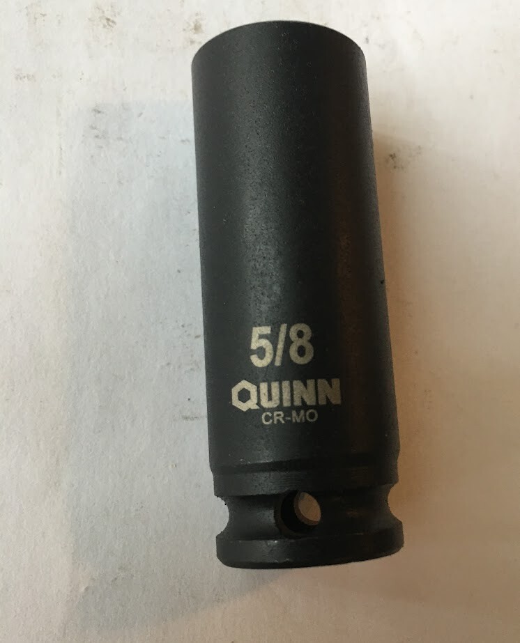 Quinn 5/8″ x 3/8″ Dr Standard Deep Impact Socket 6 Point Free USA Shipping