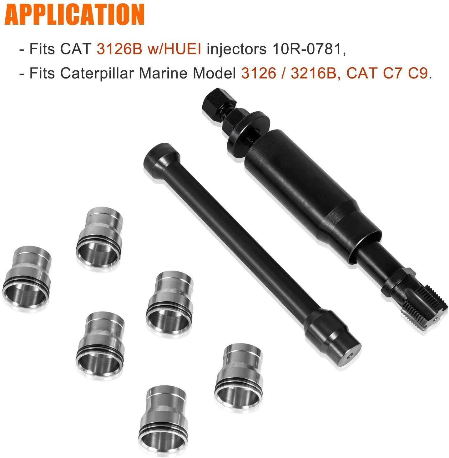 Injector Sleeve Cup Removal Tool & Install Kit For Caterpillar 3126/3126B C7 C9
