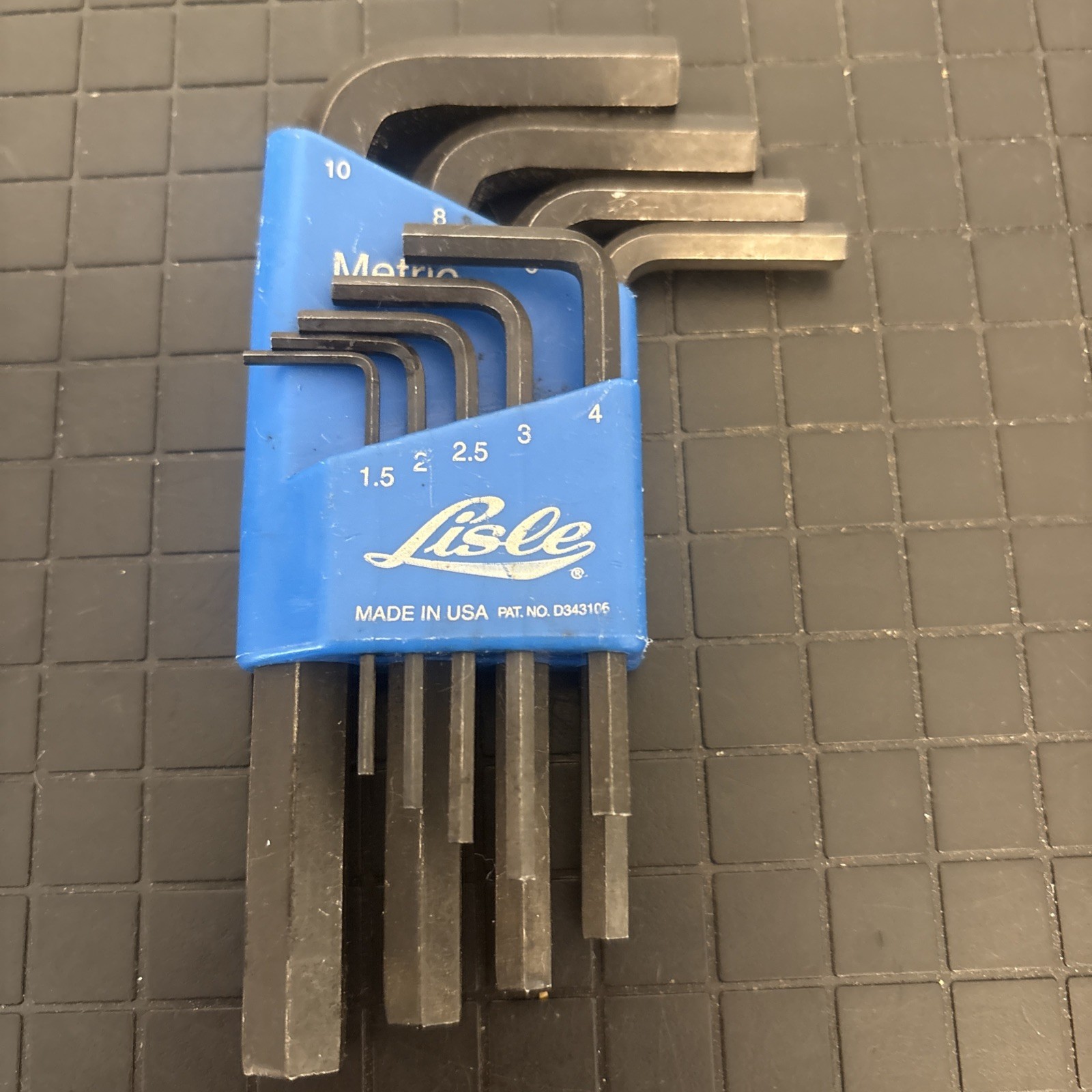 Lisle 42300 Metric Allen Set 9 piece 1.5,2,2.5,3,4,5,6,8,10mm