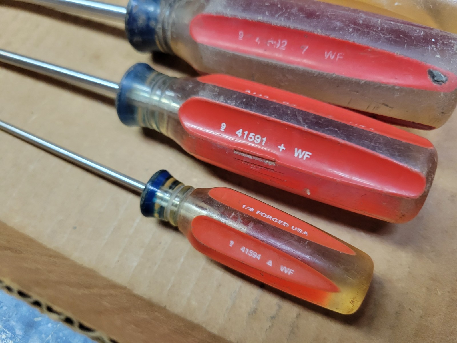 Craftsman Professional 7-Piece Clear Handle Screwdriver Set / Lot