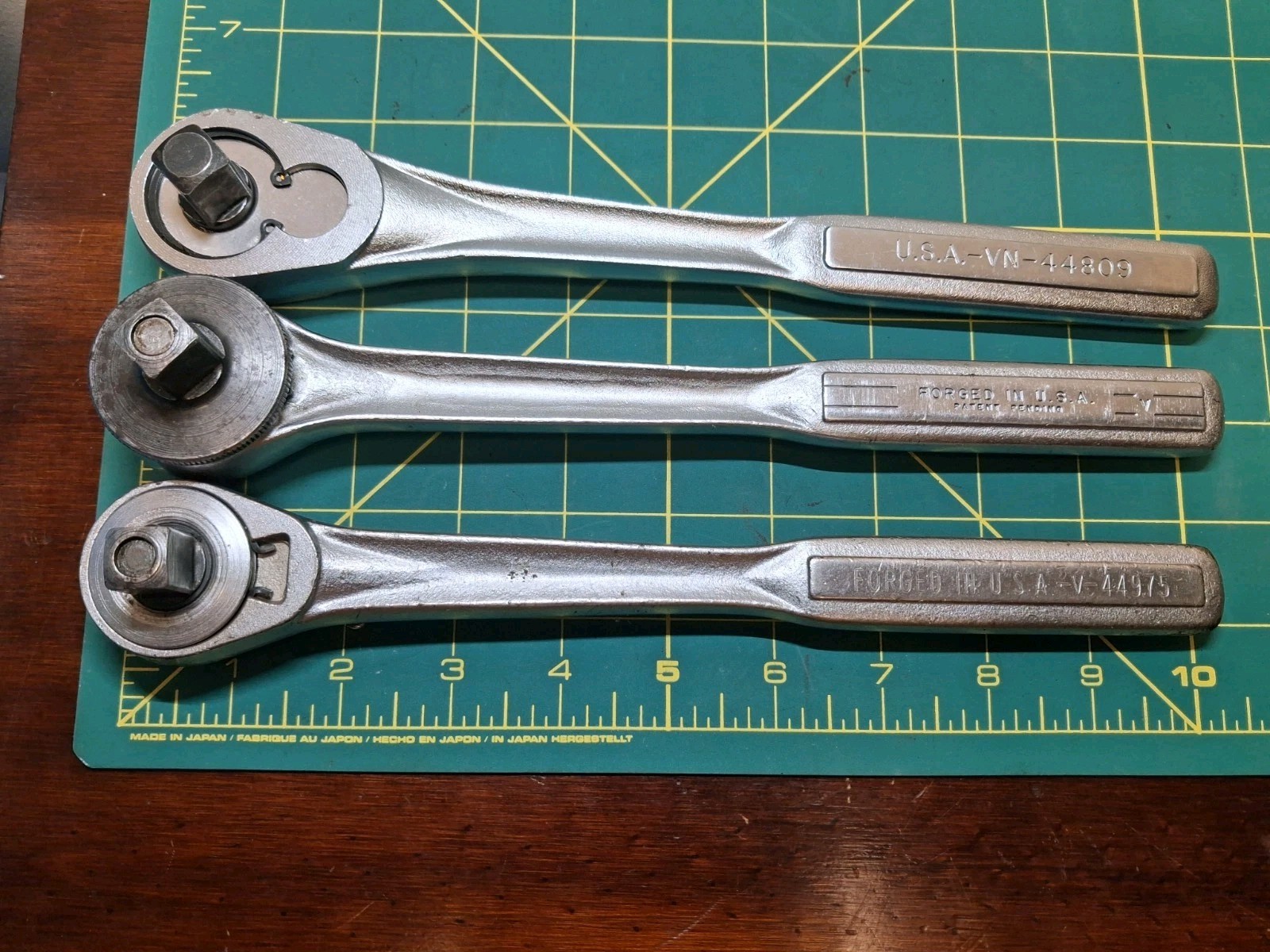 Lot of 3 – 1/2″ drive Craftsman Ratchets,44809,44975,fine Tooth Quick Release