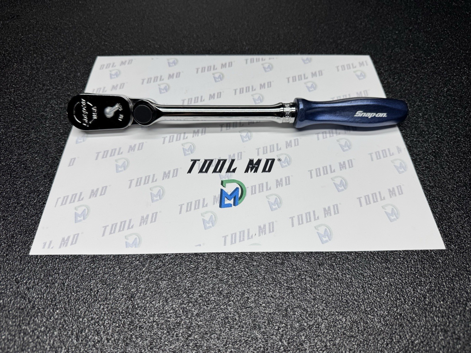 Snap-on Tools USA POWER BLUE 3/8″ Drive Hard Grip Multi-Position Ratchet FHD80MP