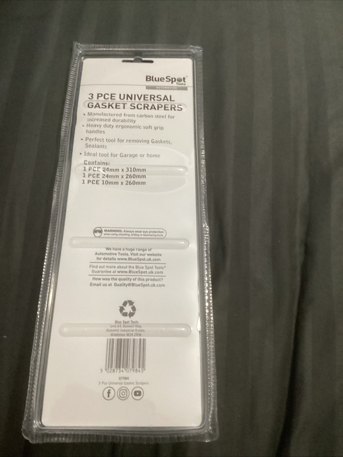 Bluespot 3 Pce Universal Gasket Scraper Set