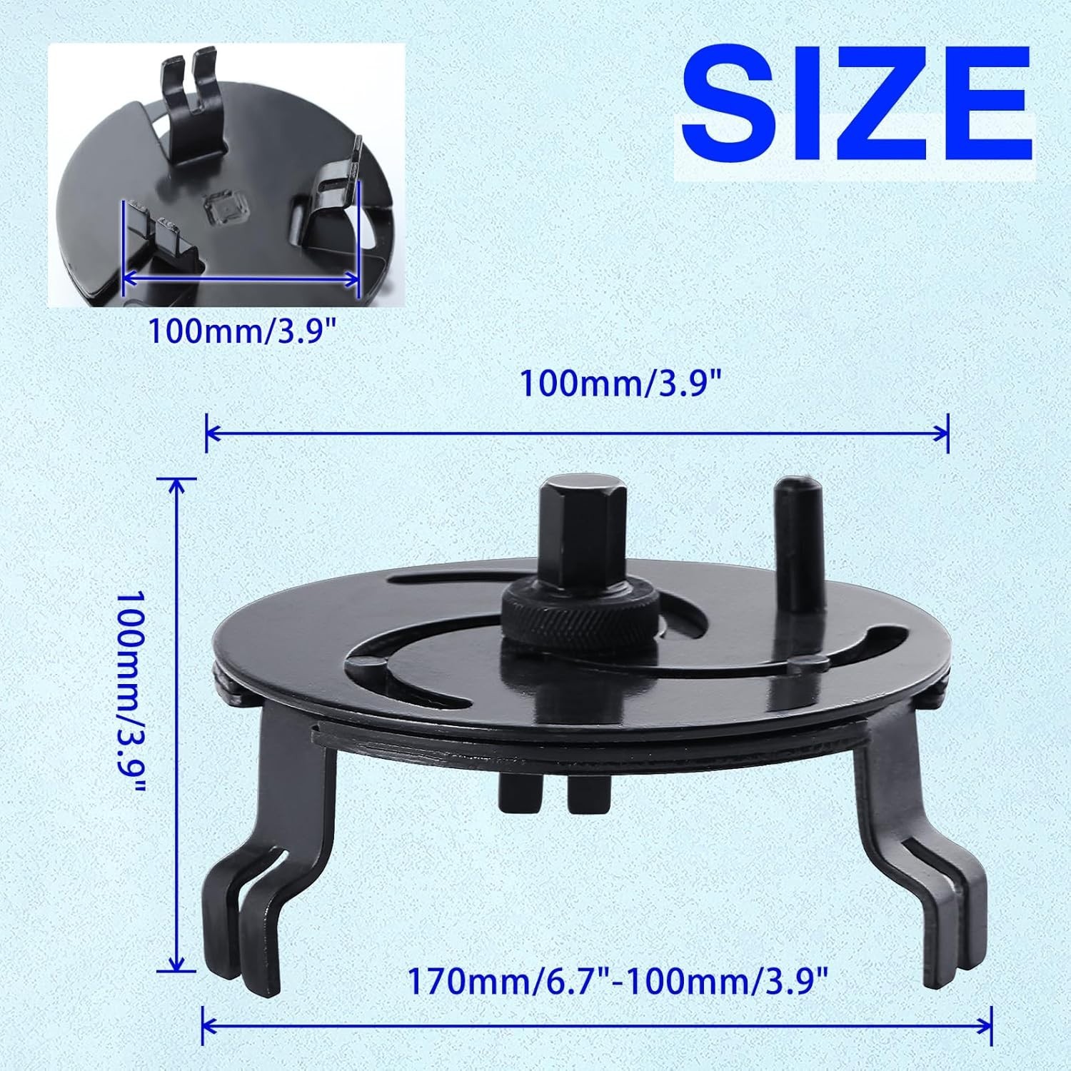 Adjustable 3 Jaw Car Fuel Tank Lid Removal Tool – Fuel Pump Collar tool