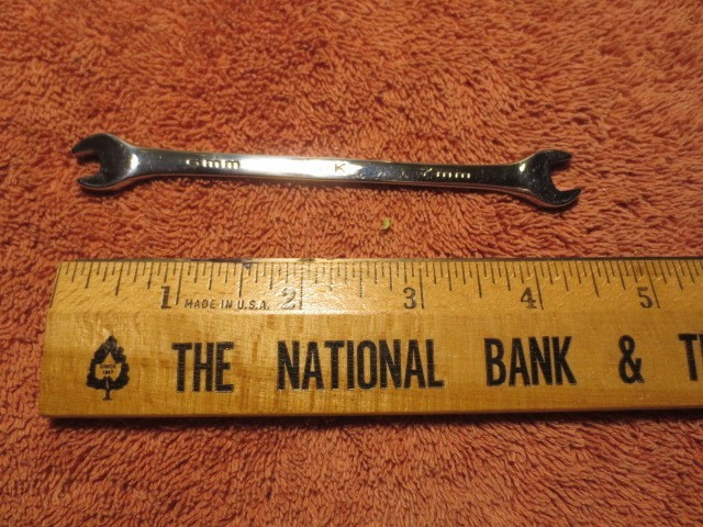 SK Tools USA 86506 Metric 6mm, 7mm SuperKrome Open End Wrench