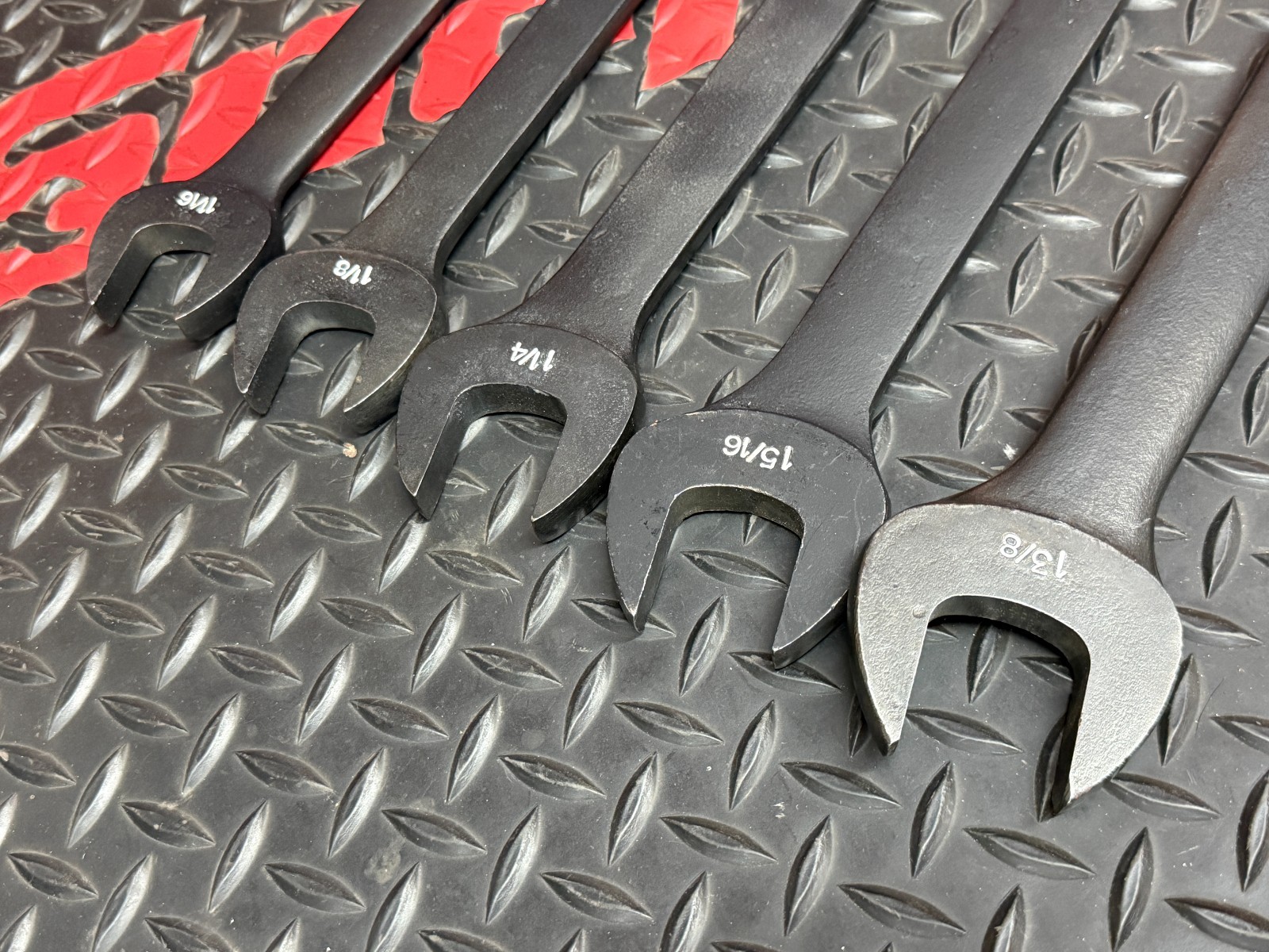 Snap on 1-1/8″ 1-1/16″ 1-1/4″ 1-5/16″ 1-3/8″ GOEX Industrial Service Wrench Set