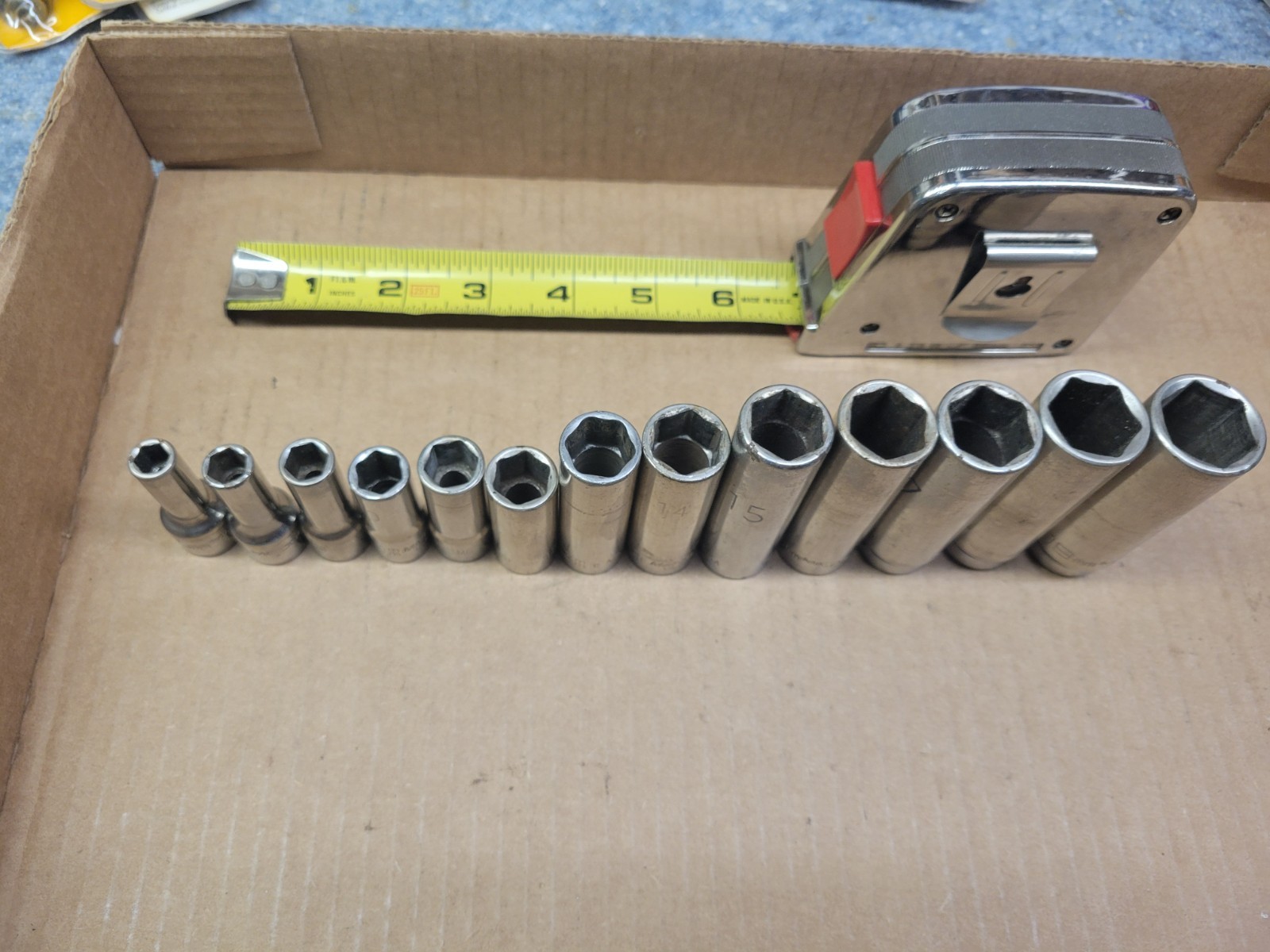 Matco Tools 3/8″ Drive 13-piece Deep Socket Set 7 – 19 MM