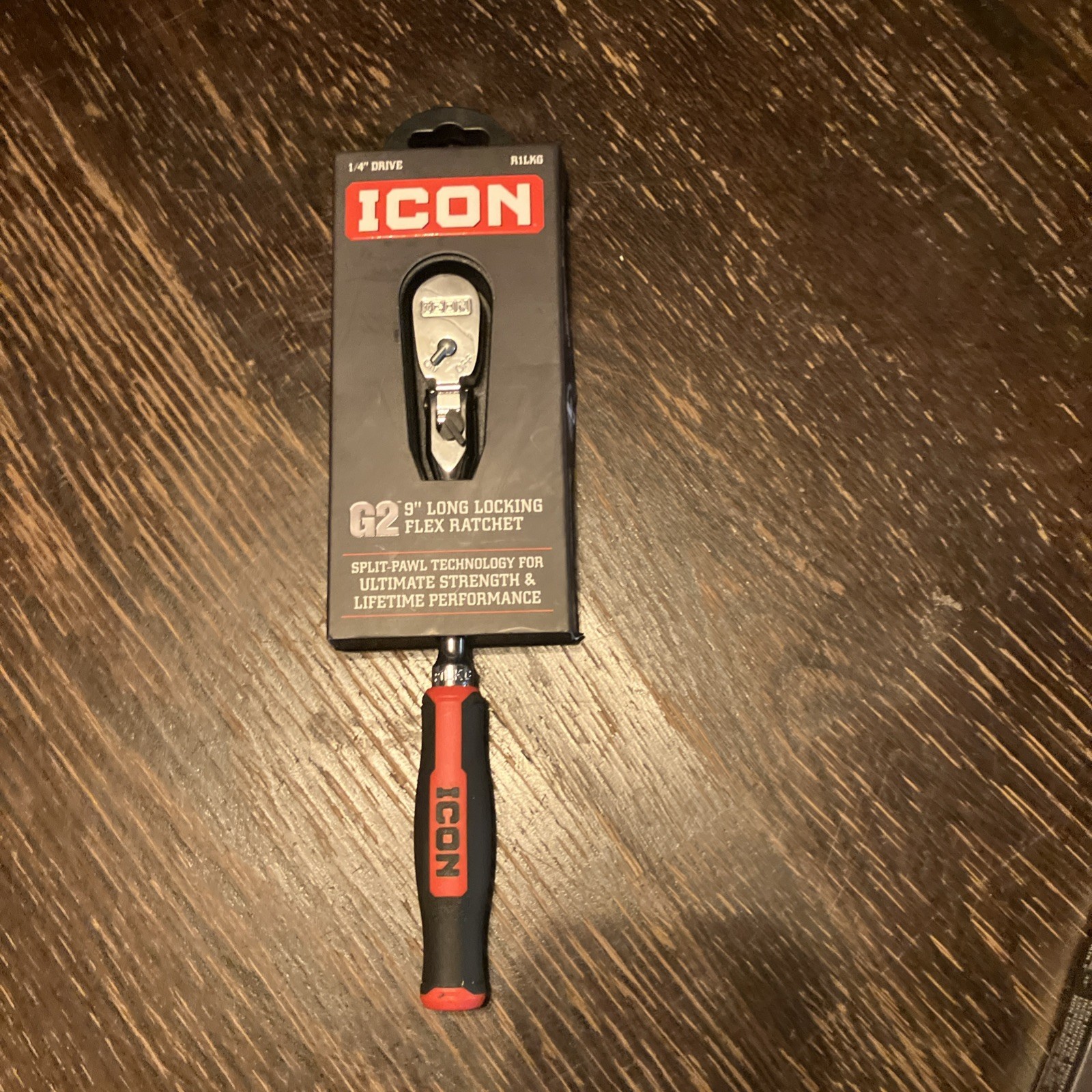 ICON R1LKG G2 9″ LONG LOCKING FLEX RATCHET 1/4 INCH DRIVE