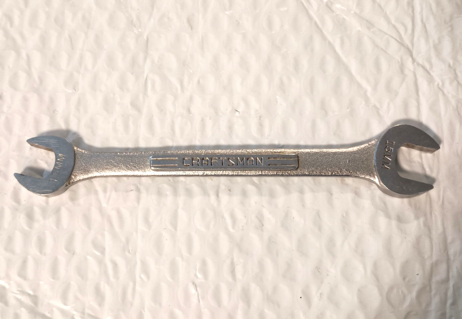 CRAFTSMAN TOOLS USA VV44507, 13MM x 15MM, DBL. OPEN END WRENCH, 7″ LONG.