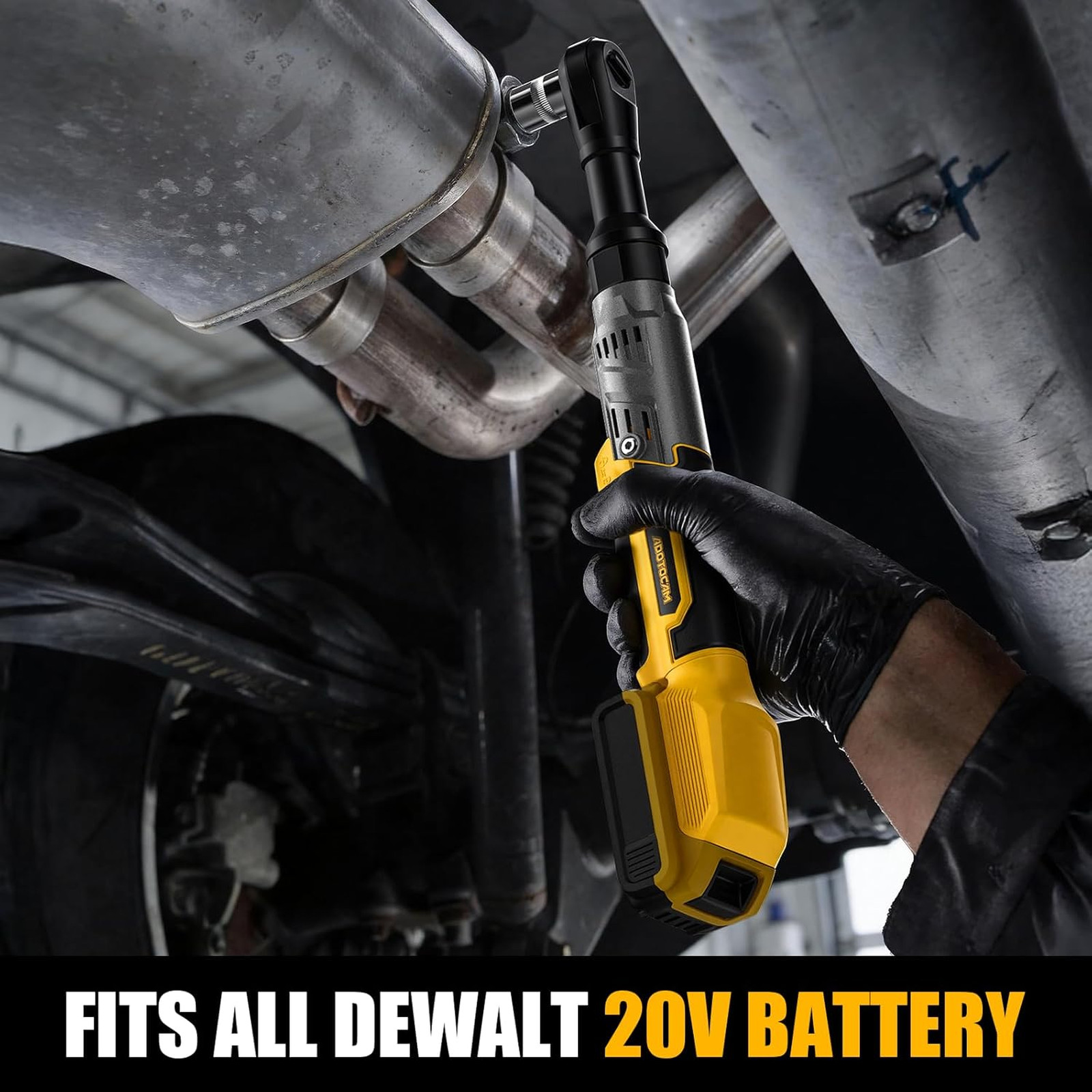 3/8″ Cordless Ratchet Wrench for Dewalt 20V Battery(Tool Only),75FT-LBS(102N.m