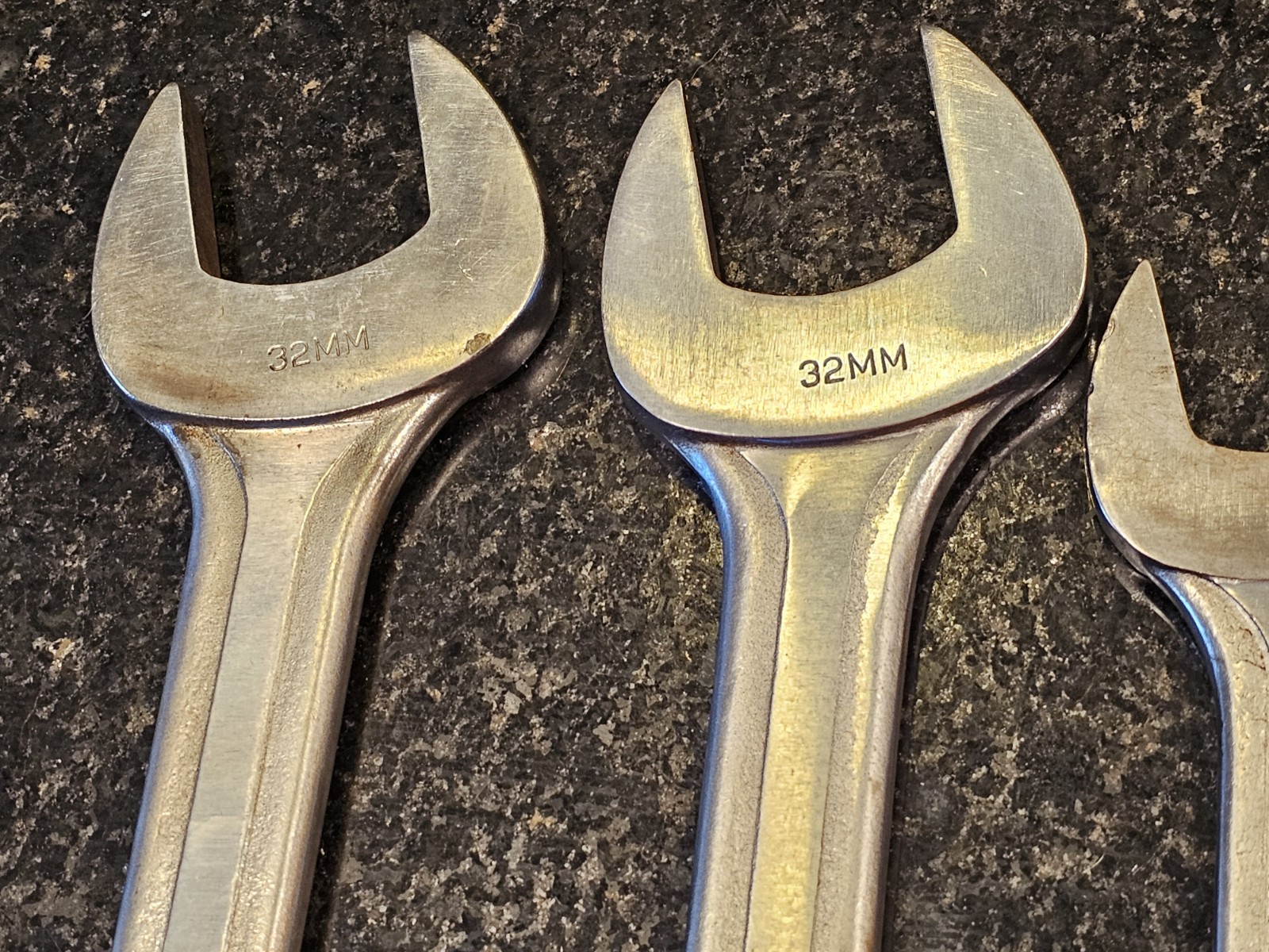 Vintage 7pc Blue-Point Supreme Open End JUMBO Large Metric Wrench Set 20-32 mm