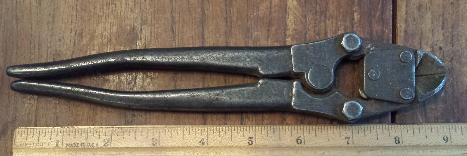 vtg Snap-On Tools USA HL-9 High Leverage Diagonal Cutter Tool, Wire Cutters