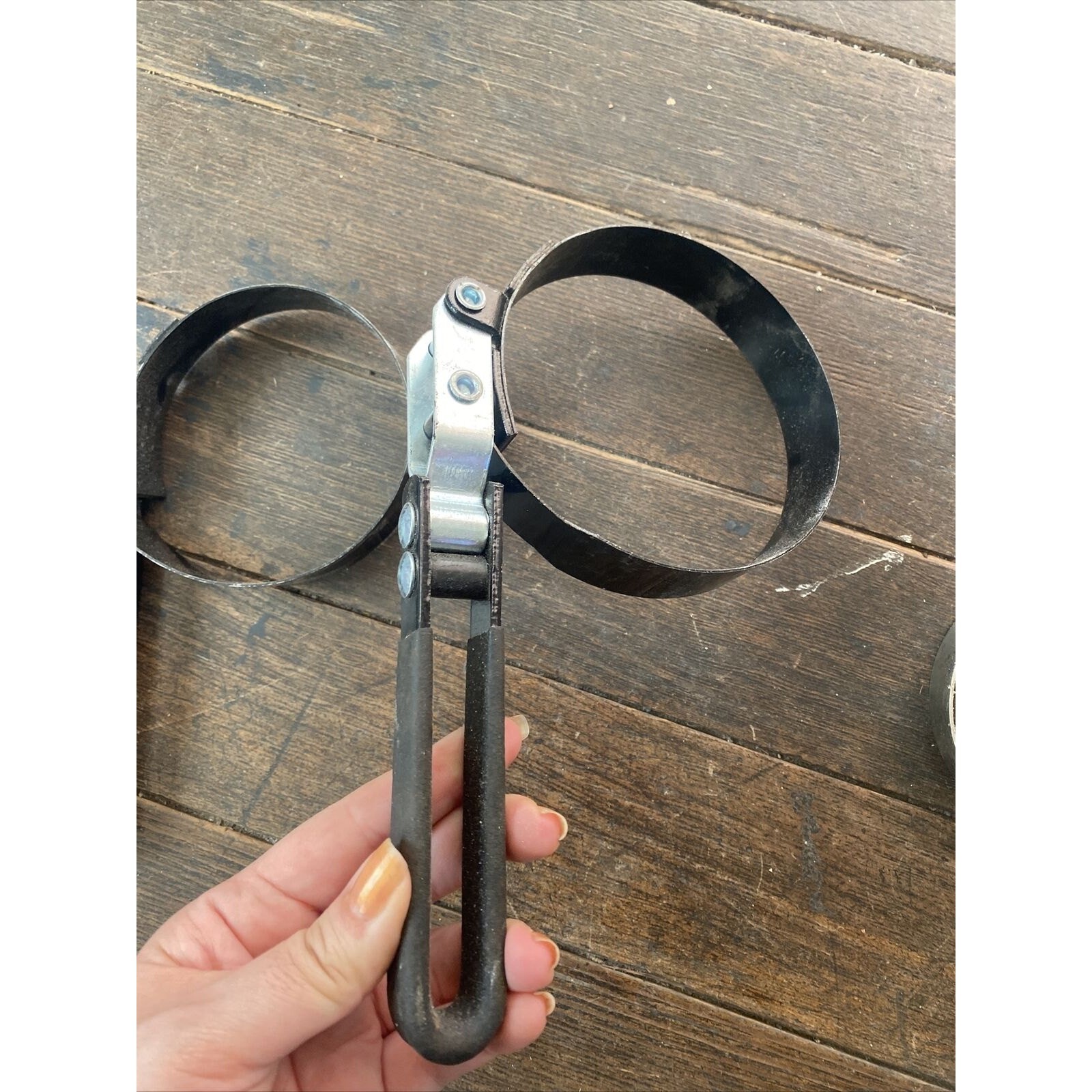 Lot Of 3 Oil Filter Wrench Automotive Removal Tool Black Handles And Silver