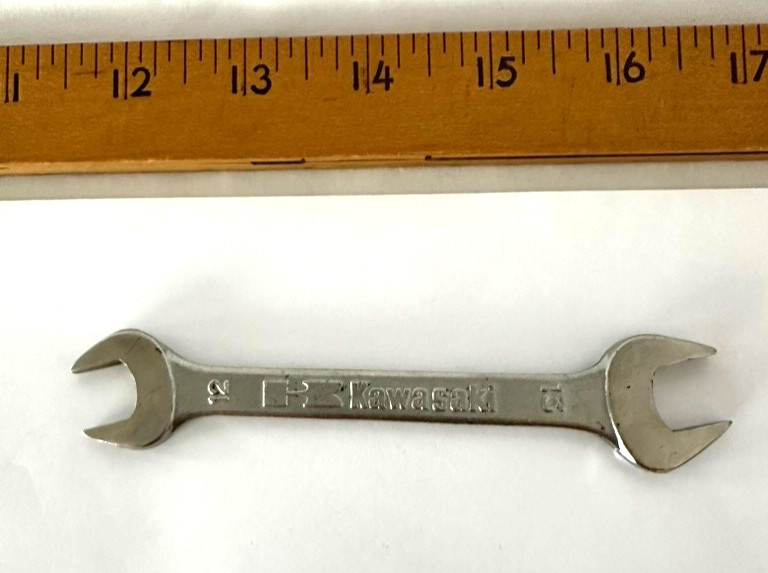 Kawasaki Motorcycle Mito-7 Open End Wrench Metric 12 & 13mm~~Under Seat Tool Kit
