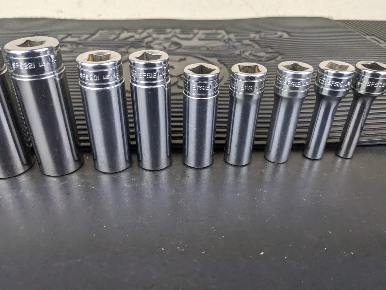 #bg228 Snap on Tools 211SFSY 3/8″ Drive Deep Chrome Socket Set Socket Set