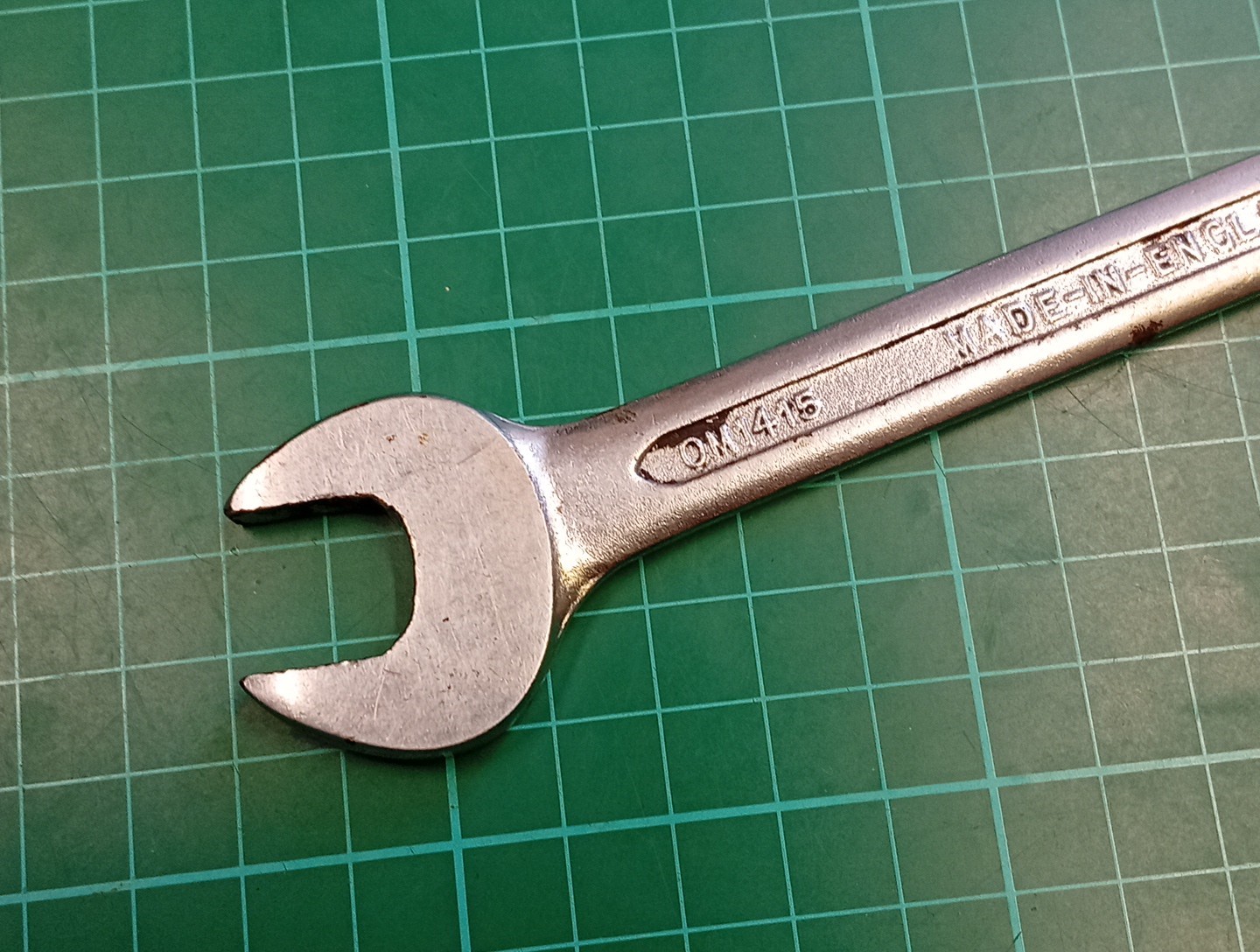 Vintage Bedford Vanadium OM1415, 14mm x 15mm Open Ended Spanner, Made In England