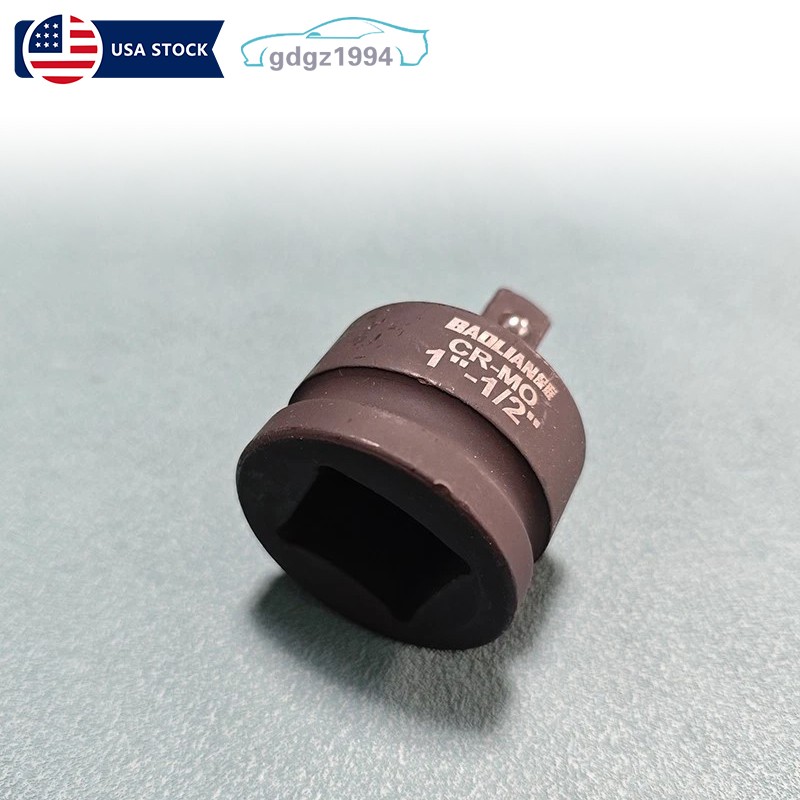 1» inch to 1/2″ inch Drive Impact Socket Adapter Reducer Tool Cr-Mo Black