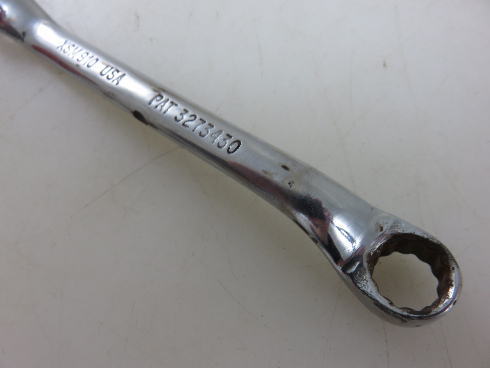 Snap-On XSM910 SHORT METRIC 10° Offset Box End Wrench 9mm x 10mm Vintage