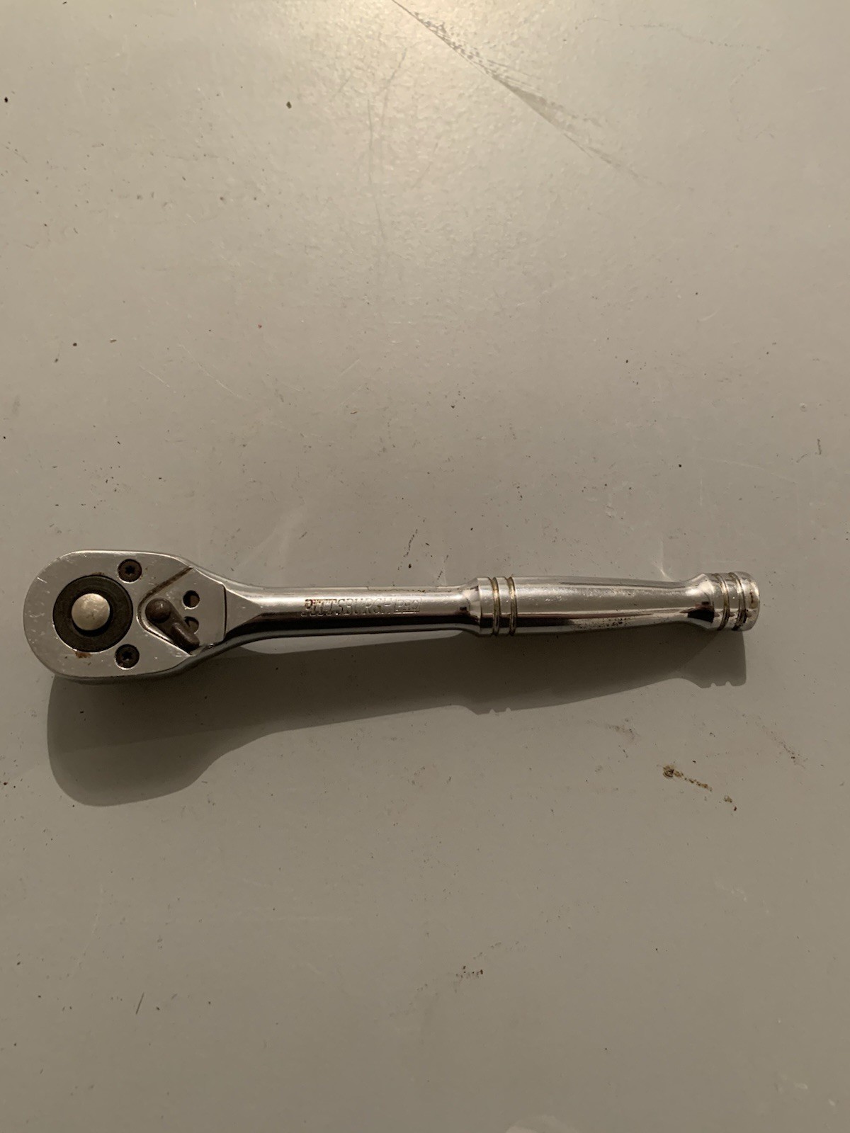 Pittsburgh Pro Vintage 3/8 Quick Release Ratchet USA Made Used Good Condition