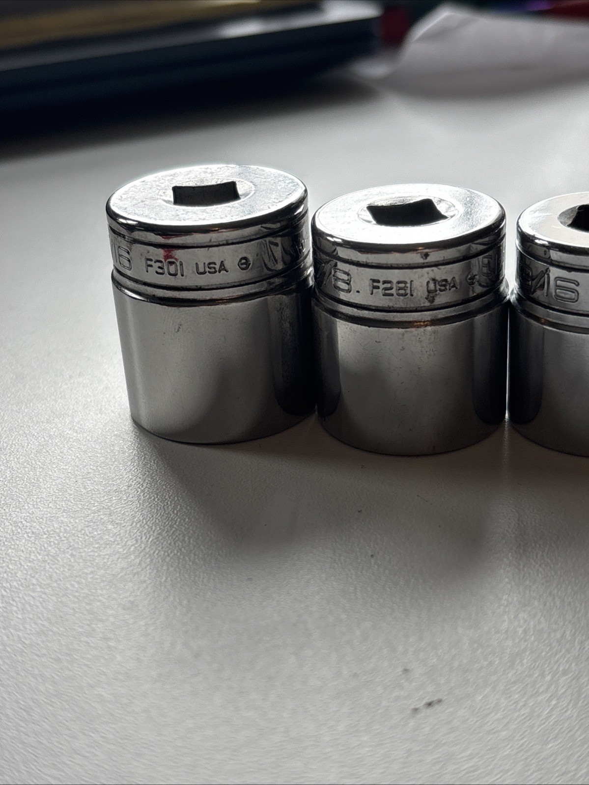 Snap-on Tools 12-Piece 1/4″ – 15/16″ Drive 12-Point Shallow Socket Set 🇺🇸 Nice