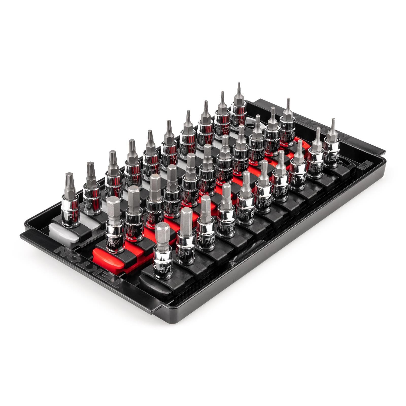 Tekton SHB90204 1/4″ Drive Hex and Torx Bit Socket Set, 31-Piece