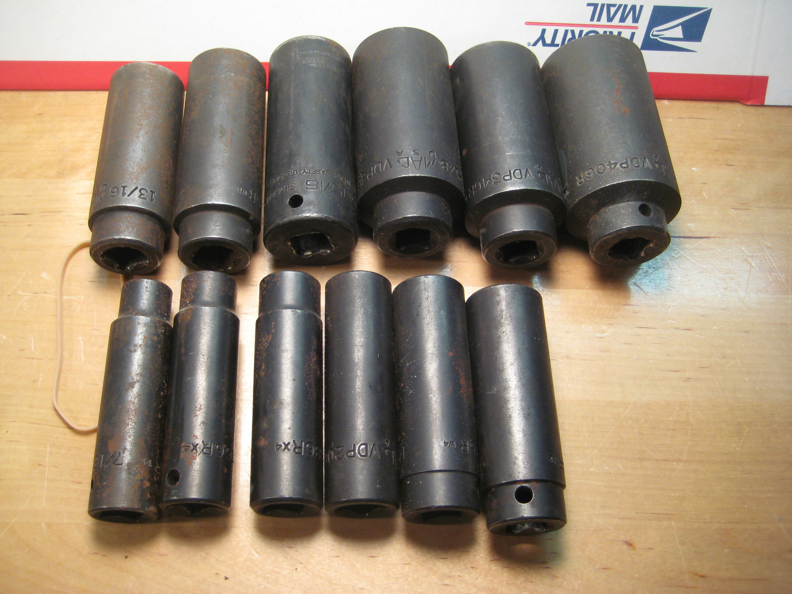 MAC & SNAP ON TOOLS 12PCS SEA DEEP IMPACT SOCKET SET 6-POINT 1/2DR
