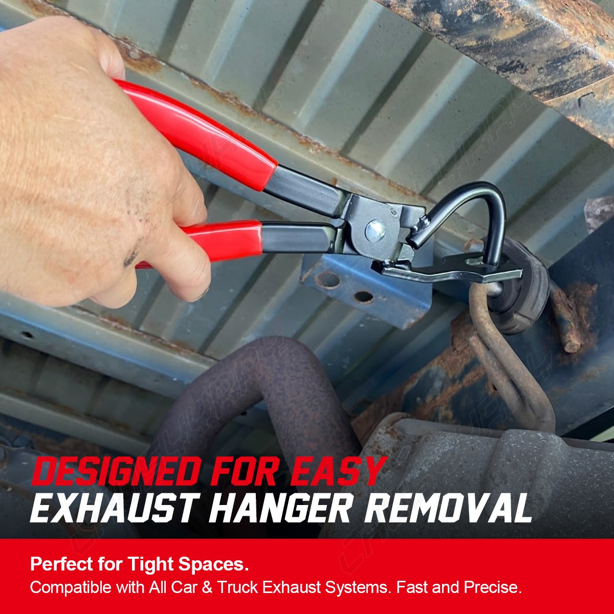 Exhaust Hanger Removal Pliers – Anti-Slip Handle Tool for Car Exhaust Rubber Pad