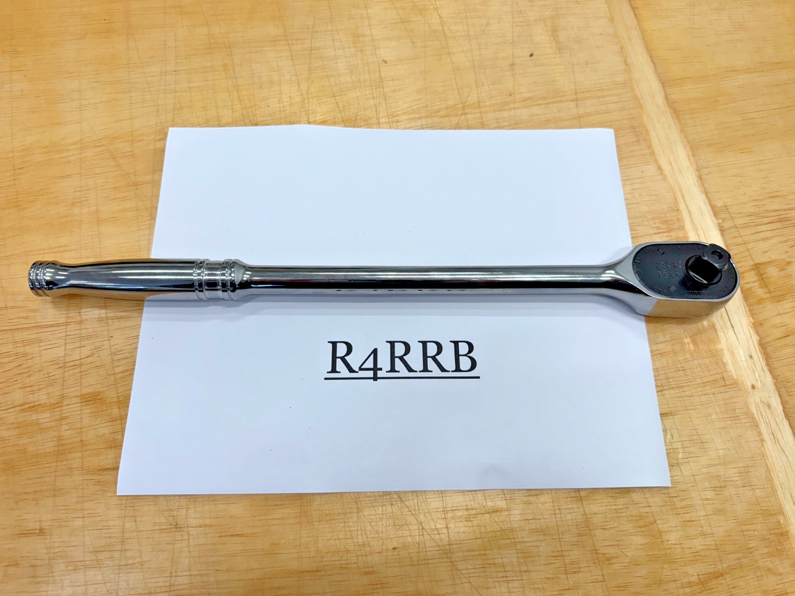 Snap-on Tools USA 1/2″ Drive 15″ Long Chrome QUICK RELEASE Ratchet SRL80A ding
