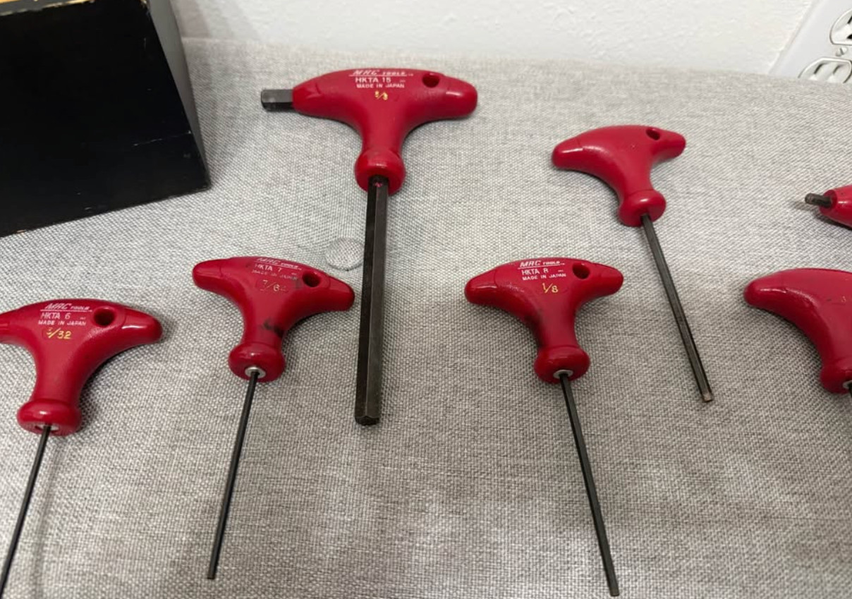 Mac Tools, Rare Japanese «T» Handle, SAE Set…