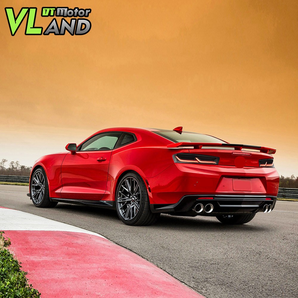 Set VLAND LED Tail Lights For Chevy Camaro 2016-2018 DRL FULL Smoked Sequential