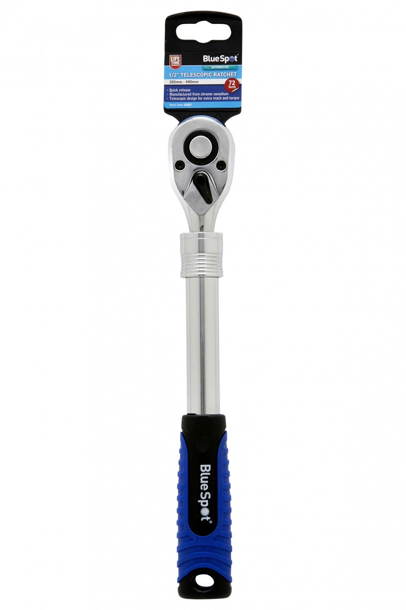 3 PACK OF CHROME VANADIUM TELESCOPIC EXTENDABLE RATCHET HANDLES 1/4″ 3/8″ 1/2″