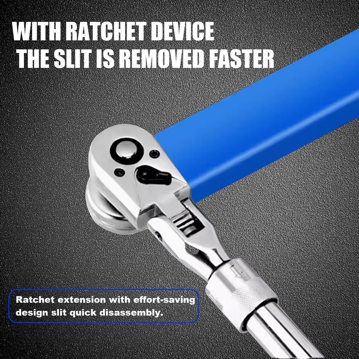 2 Pack Offset Extension Wrench Set Ratchet Spanner Wrench with Extender Adapter